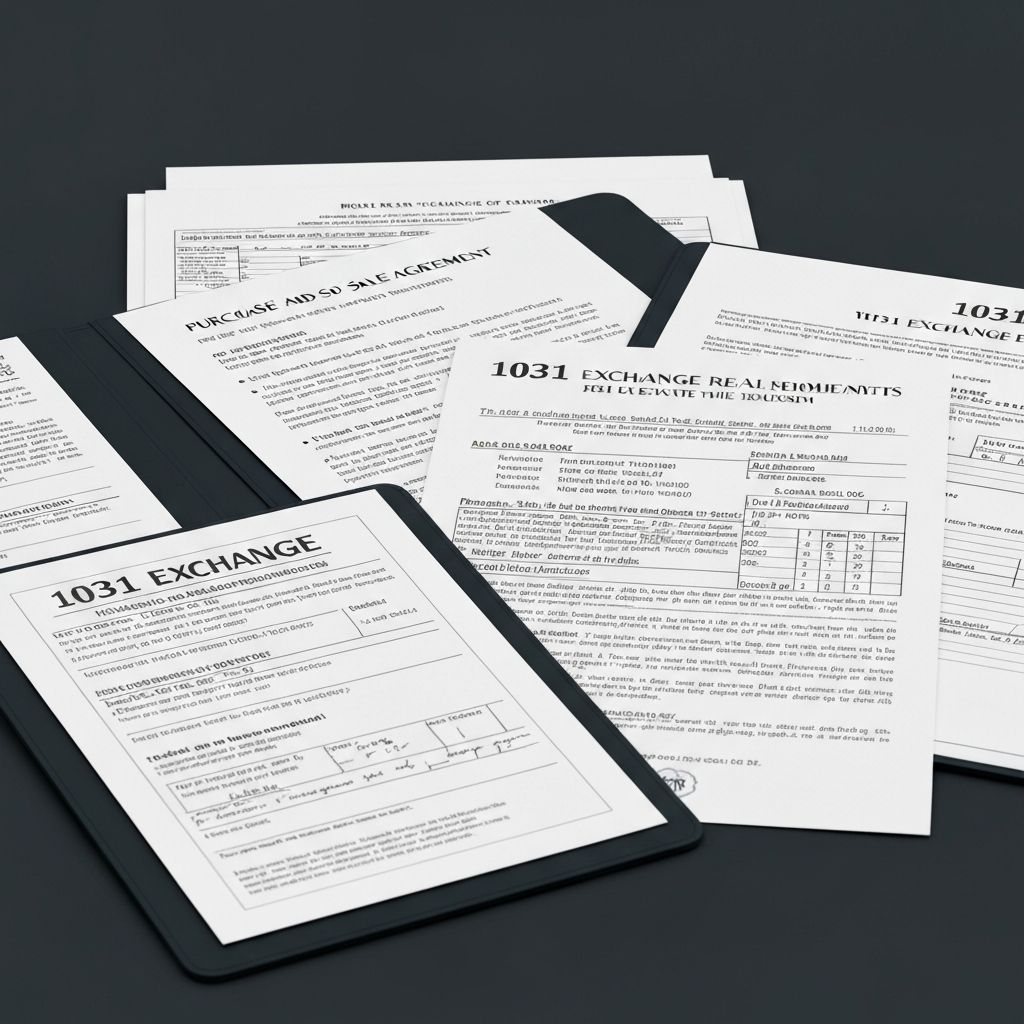 1031 Exchange transaction documents