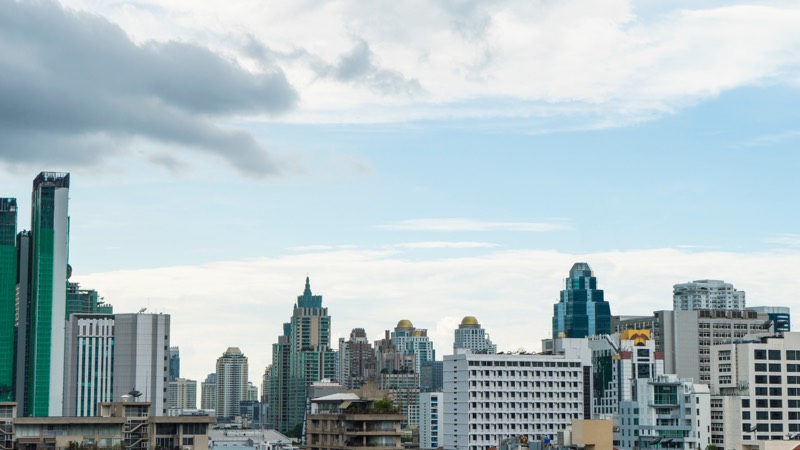 Panoramic city skyline